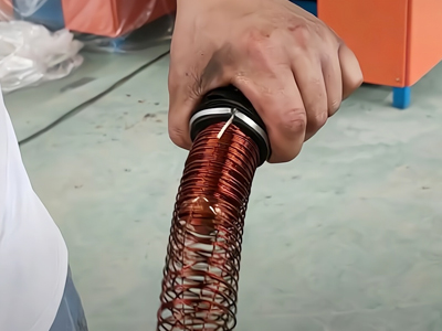 pull the copper winding by hand
